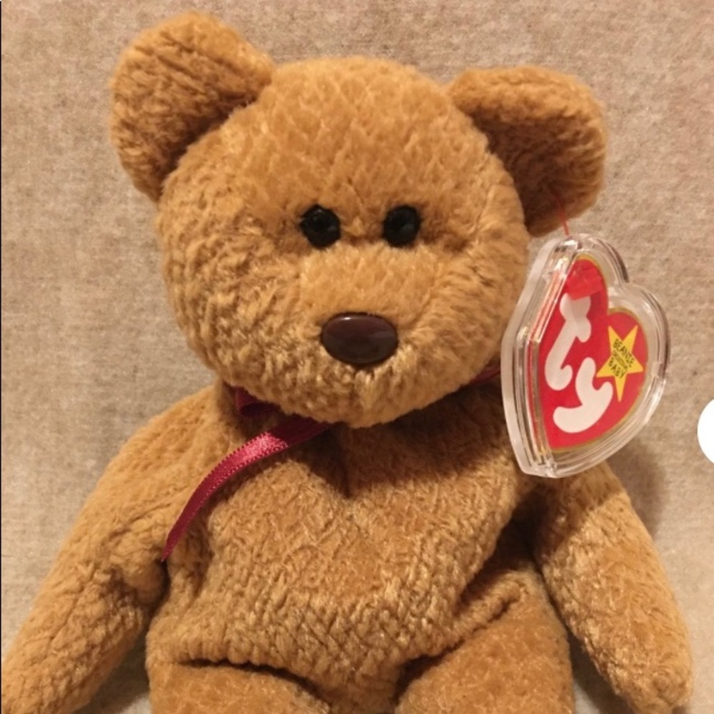 Error in face Curry Beanie baby.